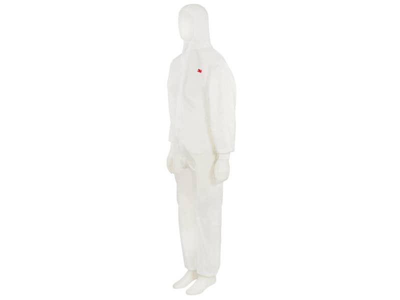 Tuta da lavoro di protezione 3M colore bianco con pannello posteriore verde bianco-verde M - 4520 M