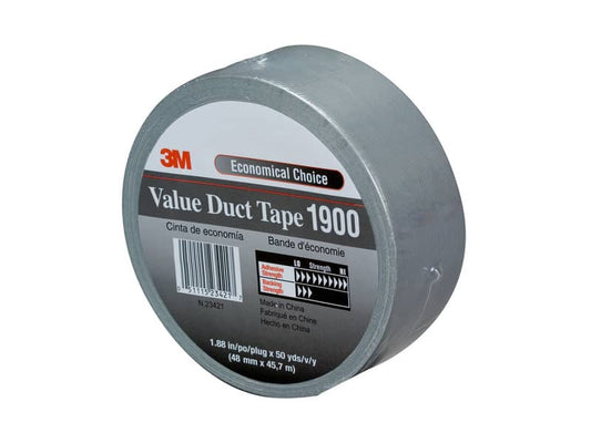 Nastro adesivo telato 3M Value Duct Tape 50 mm x 50 m nero 1900