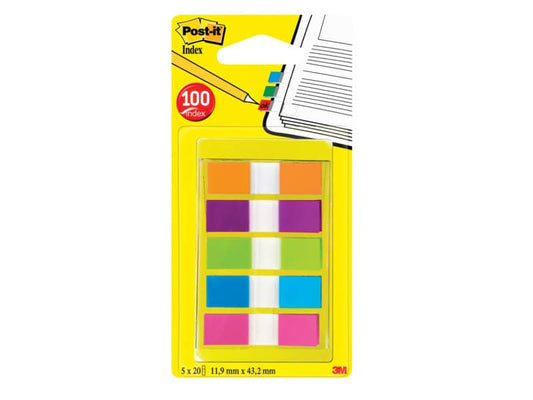Segnapagina remov. Post-it® Index Mini + dispenser colori assortiti 5 blocchetti da 20 - 683-5CB2-EU