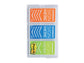 Segnapagina removibili Post-it® Index Medium assortiti 4 cf. da 50 fogli + 2 confezioni Freccia - 682-SH-OBLEU