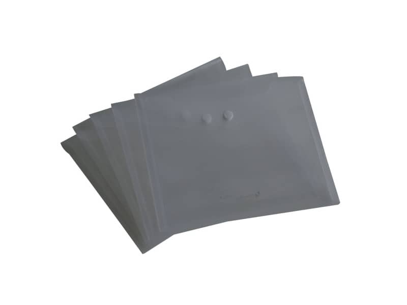 Busta trasparente con bottone Rexel Ice A4 trasparente conf. da 5 pezzi - 2101660