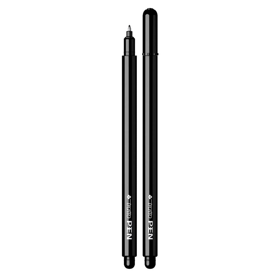 Penne a punta sintetica TRATTO Pen 2 mm nero 830703