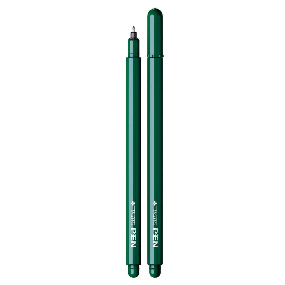 Penna a punta sintetica TRATTO Pen 2 mm verde 830704