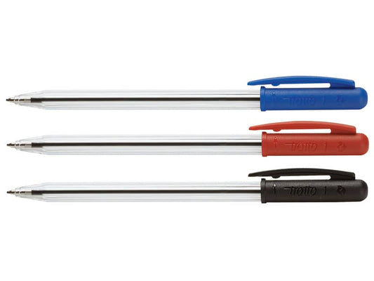 Penne a sfera TRATTO 1Uno 1 mm assortiti astuccio da 24 - 821200