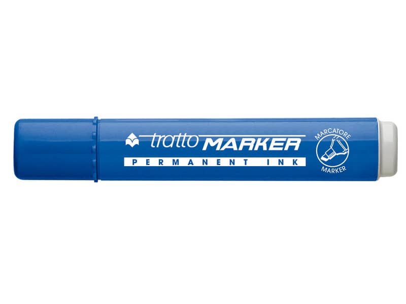 Marcatore permanente TRATTO Marker punta a scalpello 1-5 mm blu 840101