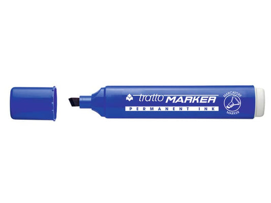 Marcatore permanente TRATTO Marker punta a scalpello 1-5 mm blu 840101