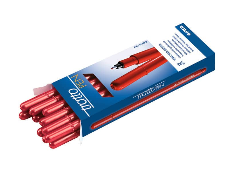 Penne a punta sintetica TRATTO Pen 2 mm rosso 830702