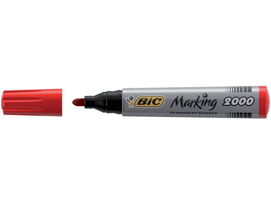 Marcatore permanente BIC Marking 2000 punta conica 4,95 mm rosso 8209133