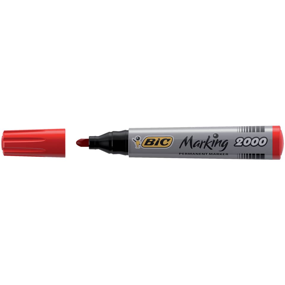 Marcatore permanente BIC Marking 2000 punta conica 4,95 mm rosso 8209133