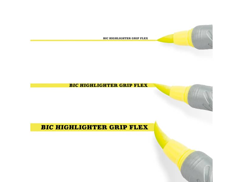 Evidenziatori BIC Highlighter Flex 1-4,3 mm assortiti busta in plastica da 4 - 950470