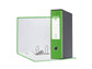Registratore con custodia Esselte G55 Eurofile protocollo dorso 8 cm cartone rivestito in PP verde vivida - 390755940