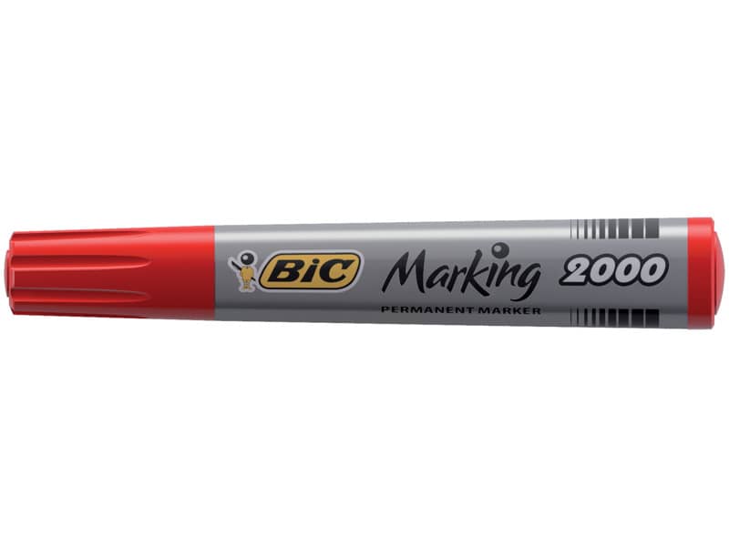 Marcatore permanente BIC Marking 2000 punta conica 4,95 mm rosso 8209133