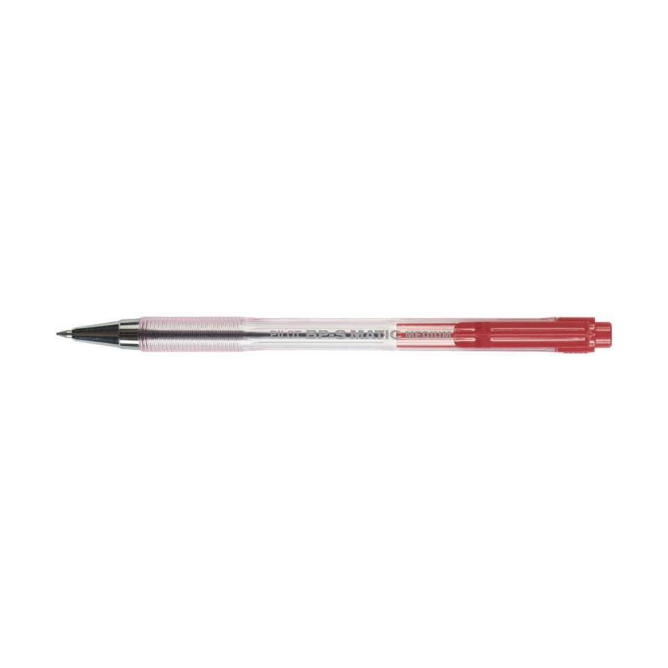 Penna a sfera a scatto Pilot BPS Matic 1,0 mm rosso 001622