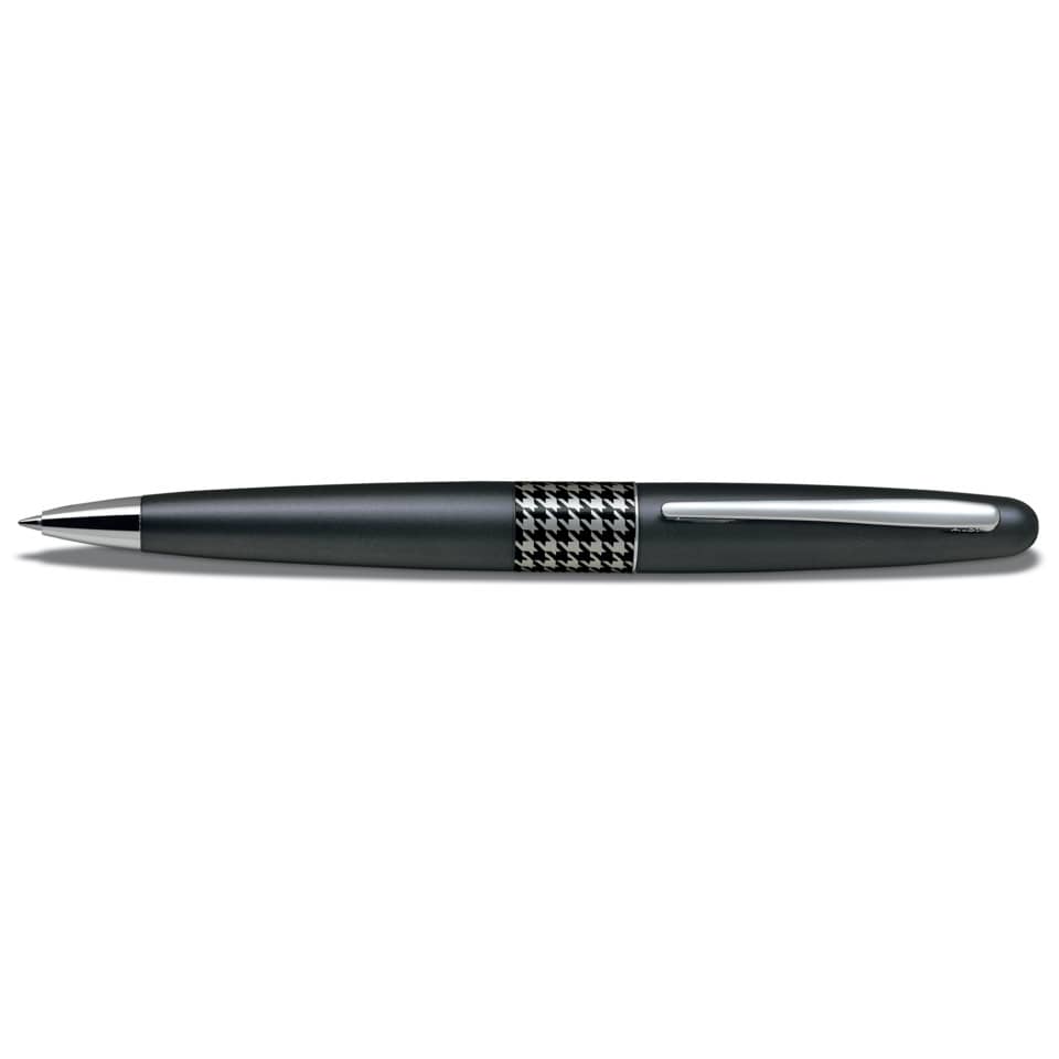 Penna a sfera Pilot MR Retro Pop Collection 0,7 mm blu fusto nero con astuccio e borsina regalo - 006471