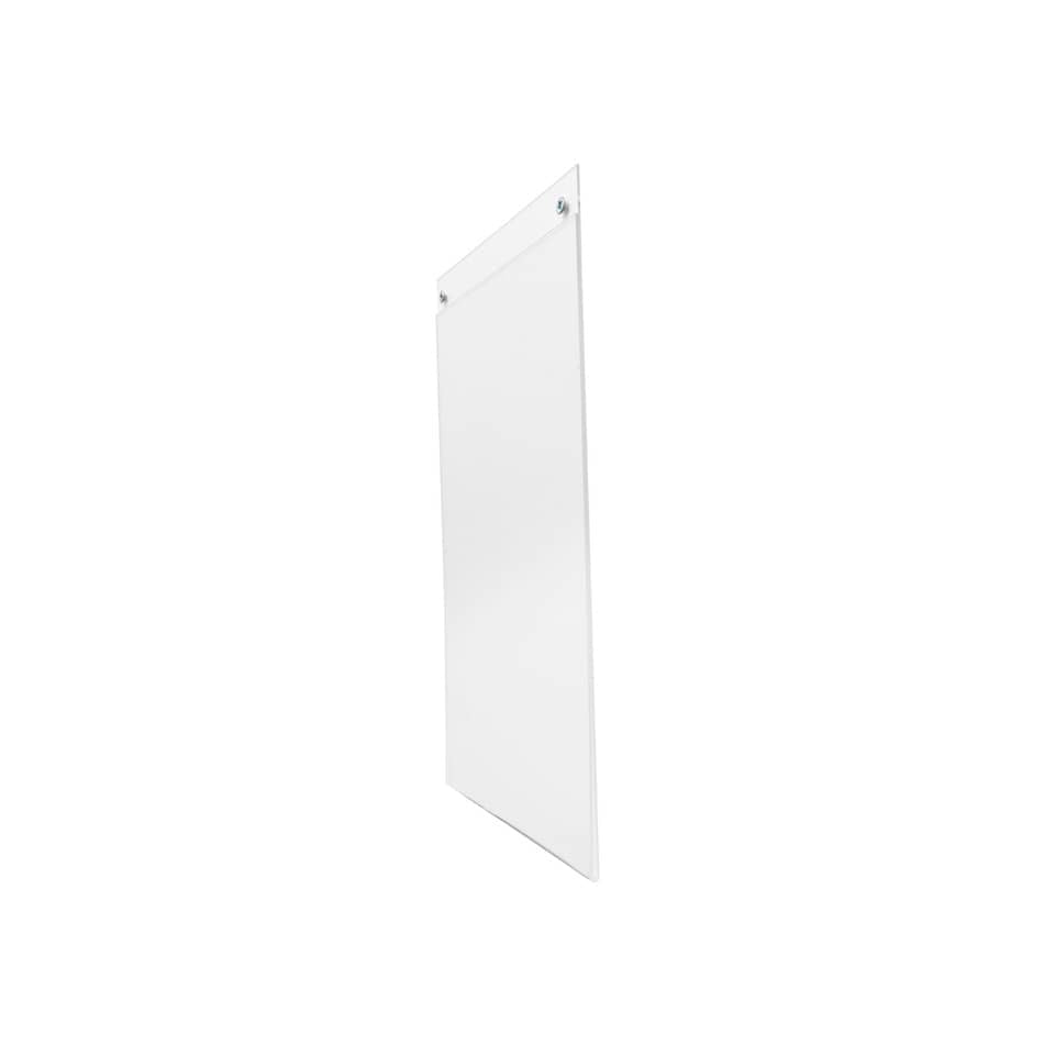 Portastampati da parete deflecto® A5 verticale in plastica trasparente 47101