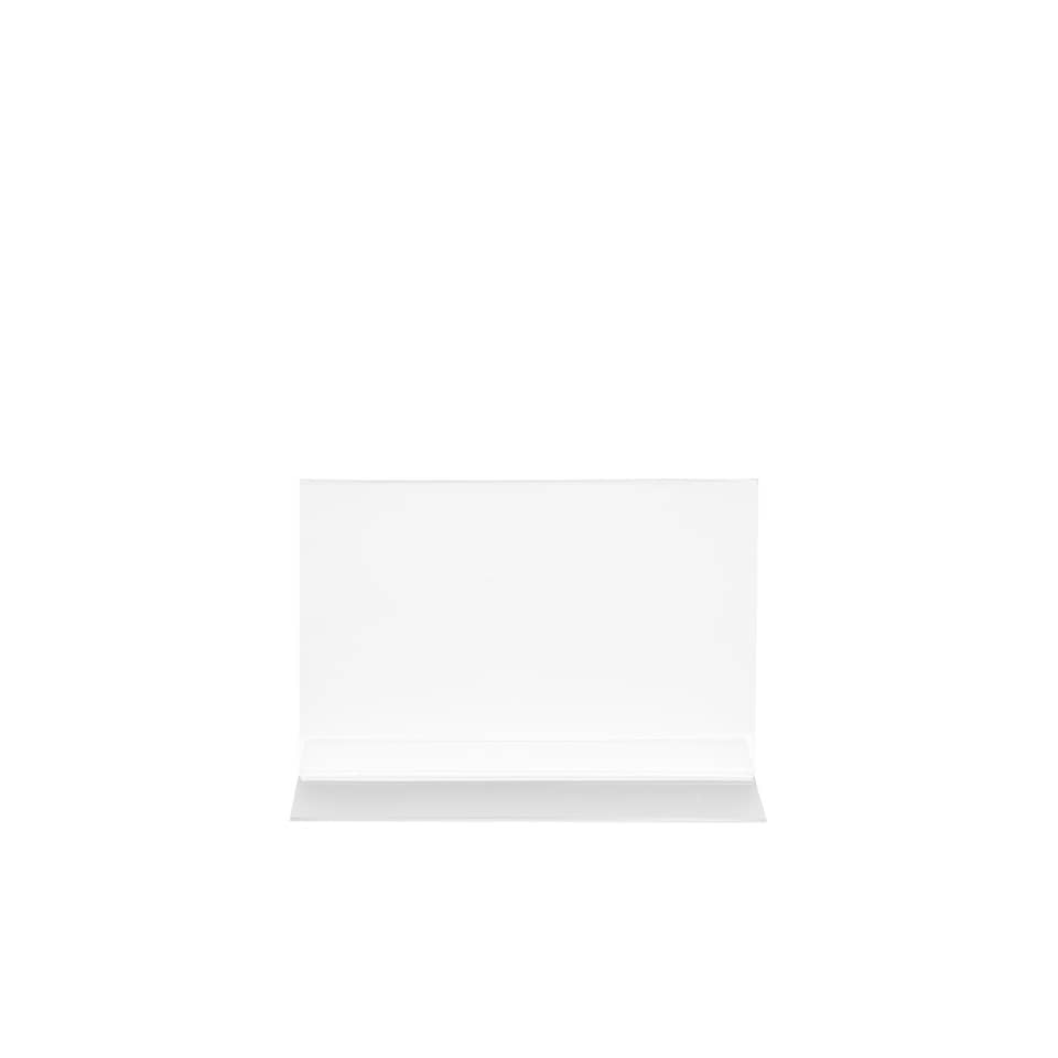 Portabrochure deflecto® A4 orizzontale in polistirolo con base a T trasparente 47701