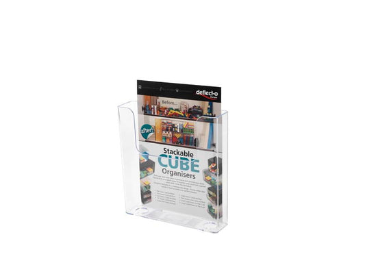 Portadocumenti deflecto® A4 in polistirene trasparente 76401