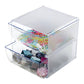 Cubo organizer deflecto® in polistirene con 2 cassetti trasparente 15,2x15,2x15,2 cm - 350101