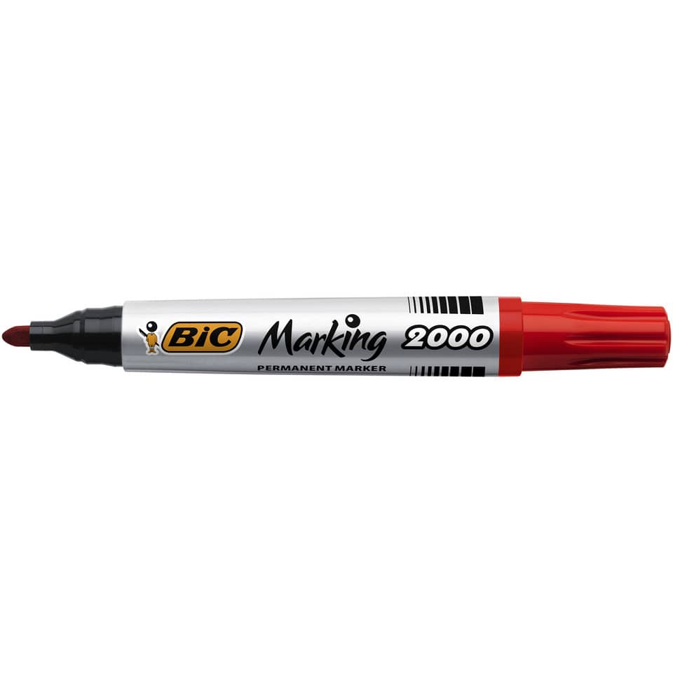 Marcatore permanente BIC Marking 2000 punta conica 4,95 mm rosso 8209133