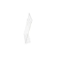 Porta-avvisi deflecto® A4 verticale in polistirene con base a L trasparente 47401