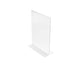 Portabrochure deflecto® A4 verticale in polistirolo con base a T trasparente 47801