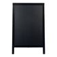 Lavagna da terra a gesso liquido Securit® Duplo in legno 55x85 cm nero SBD-BL-85