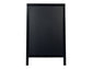 Lavagna da terra a gesso liquido Securit® Duplo in legno 55x85 cm nero SBD-BL-85