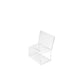 Urna con testata da personalizzare deflecto® 16,5x13,5x10,5 cm in polimetilmetacrilato trasparente 592901
