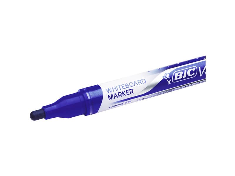 Marcatore per lavagne bianche BIC Velleda Liquid Ink Pocket punta conica 4,2 mm blu - 902087