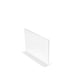 Portabrochure deflecto® A4 orizzontale in polistirolo con base a T trasparente 47701