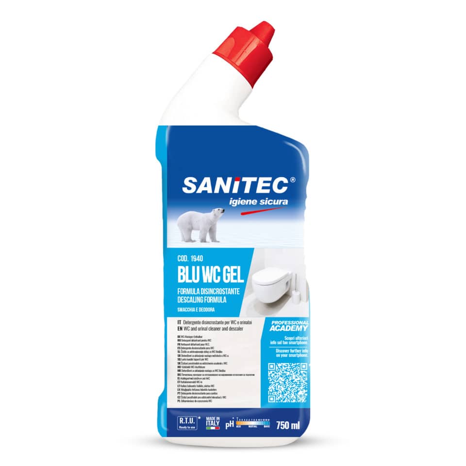 Detergente disincrostante SANITEC Blu WC Gel 750 ml - 1940