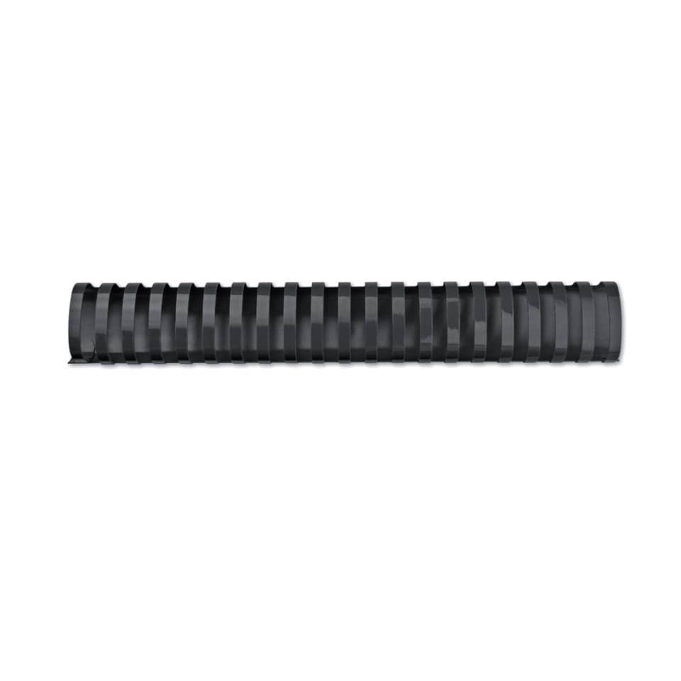 Dorsi plastici a 21 anelli GBC CombBind 45 mm A4 nero - fino a 400 fogli conf da 50 dorsi - 4028186
