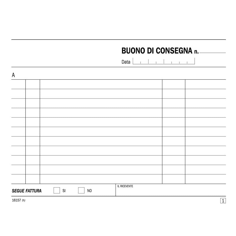 Buoni di consegna trasporti Semper blocco di 50/50 copie autoricalcanti 11,5x16,5 cm - SE161570000