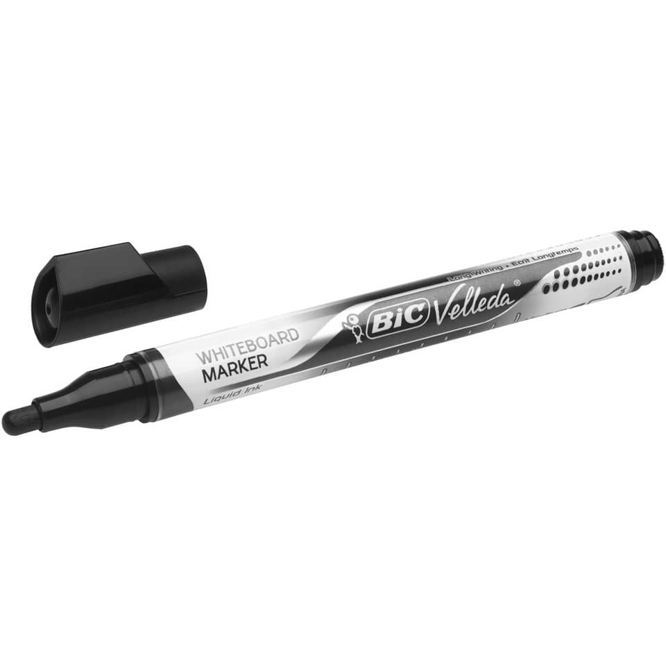 Marcatore per lavagne bianche BIC Velleda Liquid Ink Pocket punta conica 4,2 mm nero - 902088