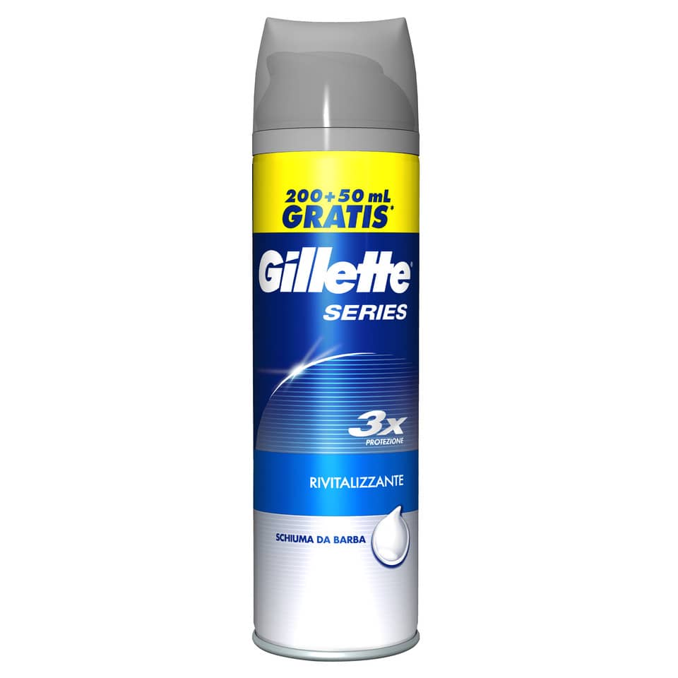 Schiuma da barba Gillette Series flacone 200+50 ml GI24