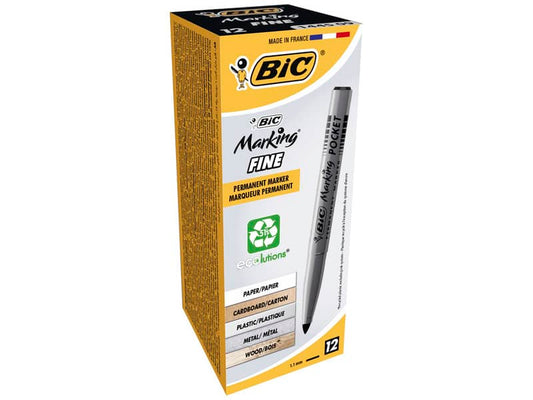 Marcatore permanente BIC Marking Pocket 1445 punta conica 1 mm nero 8209022