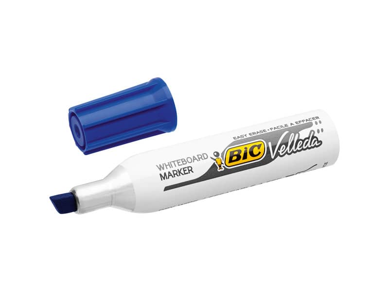 Marcatore per lavagne bianche BIC Velleda 1781 punta a scalpello 3,3-4,6 mm blu - 9402971