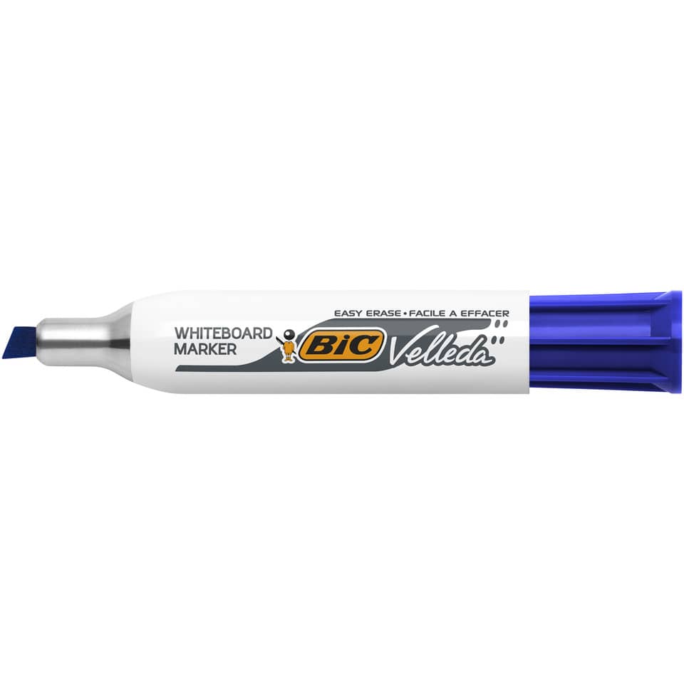 Marcatore per lavagne bianche BIC Velleda 1781 punta a scalpello 3,3-4,6 mm blu - 9402971