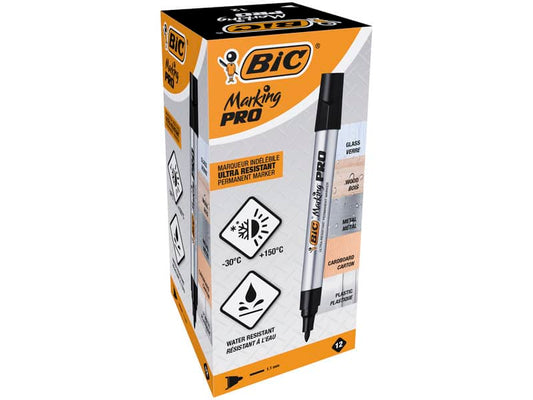 Marcatore permanente BIC Marking PRO punta conica 1,1 mm nero 964800