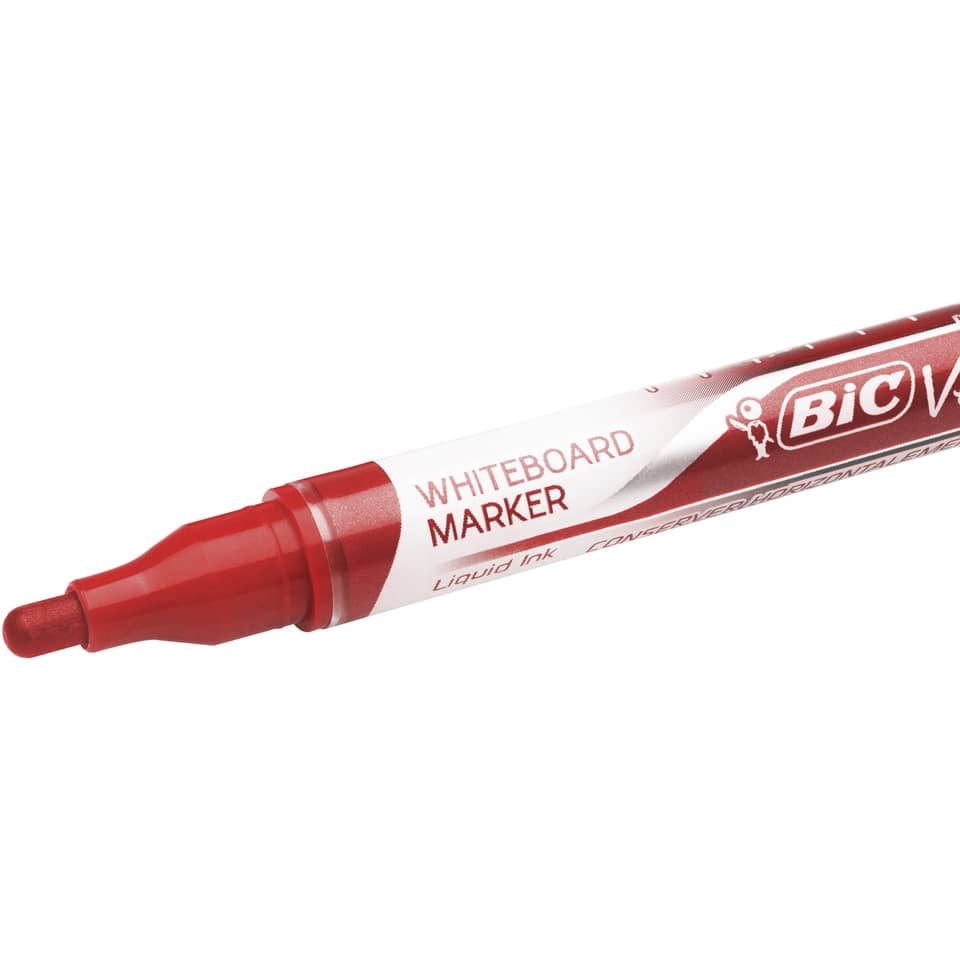 Marcatore per lavagne bianche BIC Velleda Liquid Ink Pocket punta conica 4,2 mm rosso - 902089