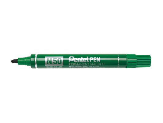 Marcatore professionale permanente Pentel N50 punta conica 4,3 mm verde N50-D