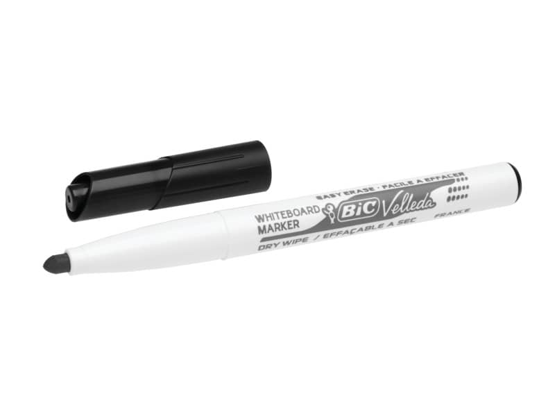 Marcatori per lavagne bianche BIC Velleda 1741 punta conica 4,5 mm nero 9581711