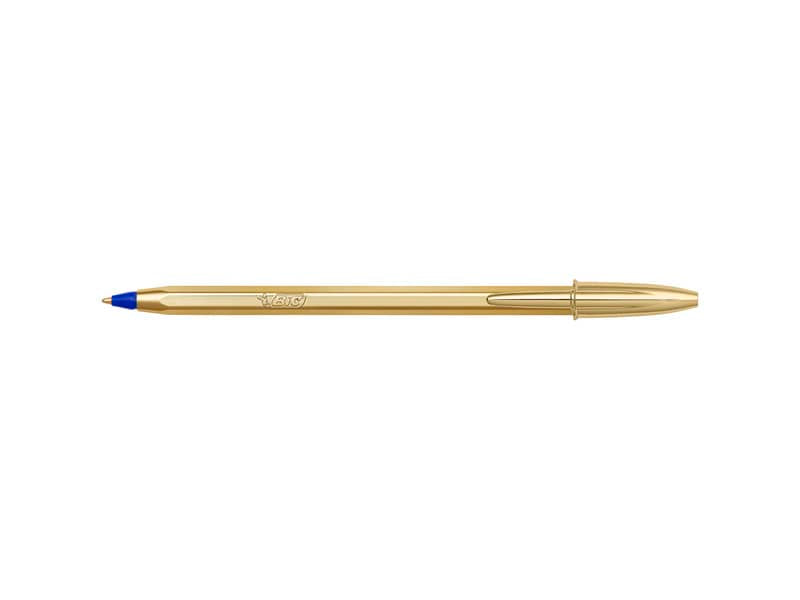 Penna a sfera BIC Cristal Shine Gold M 1 mm blu 9213401