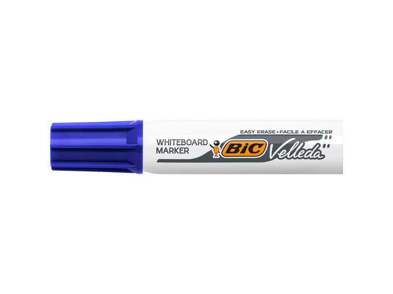 Marcatore per lavagne bianche BIC Velleda 1781 punta a scalpello 3,3-4,6 mm blu - 9402971