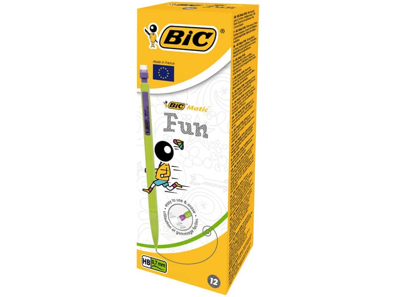 Portamine BIC Matic Fun 0,7 mm HB assortiti scatola da 12 - 8209602