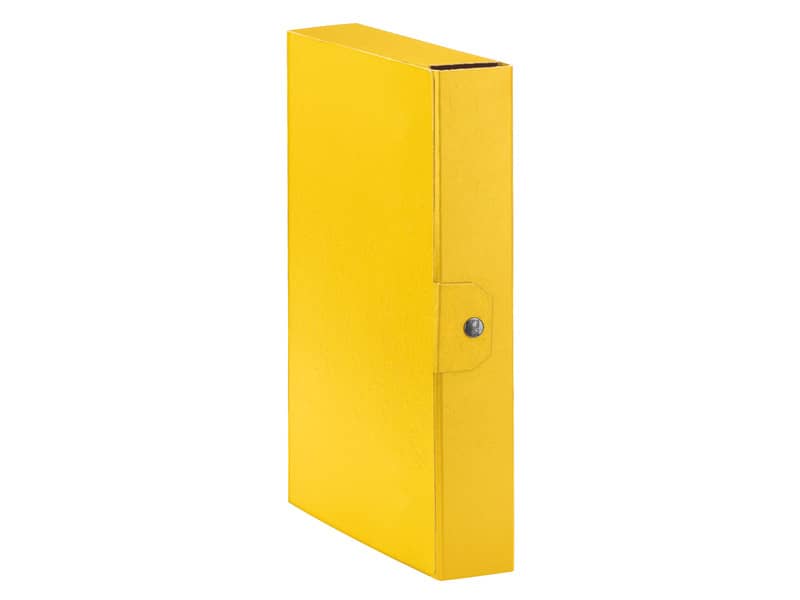 Cartelle portaprogetti Esselte C26 EUROBOX dorso 6 cm presspan biverniciato giallo - 390326090
