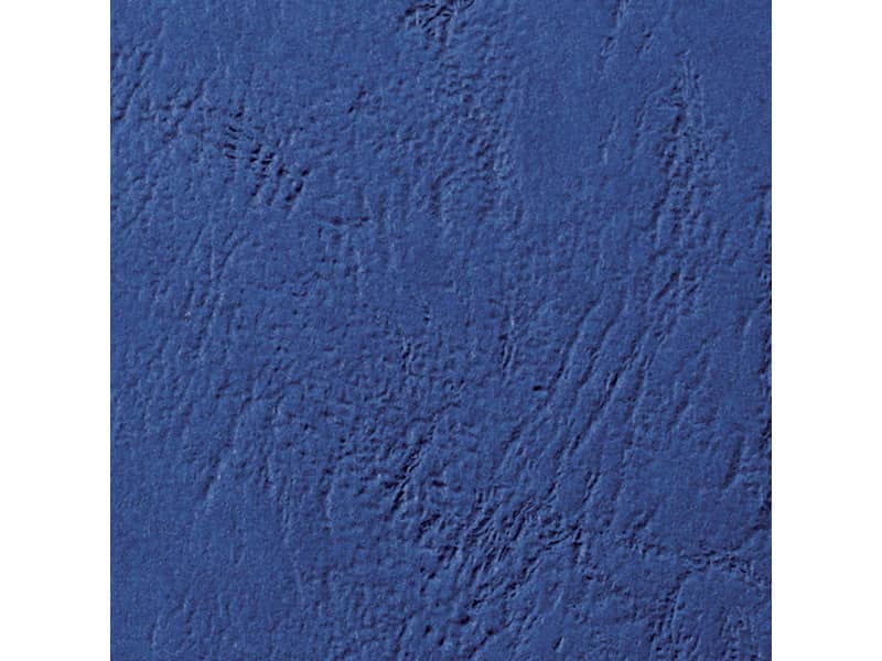 Copertine per rilegatura GBC Leathergrain cartoncino goffr. A4 blu scuro conf da 100 copertine - CE040029