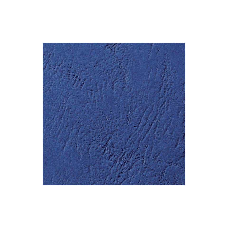 Copertine per rilegatura GBC Leathergrain cartoncino goffr. A4 blu scuro conf da 100 copertine - CE040029