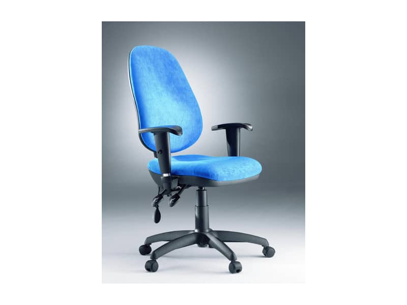 Sedia operativa girevole Unisit Oberon OBOB - rivestimento Eco blu OBOB/EB
