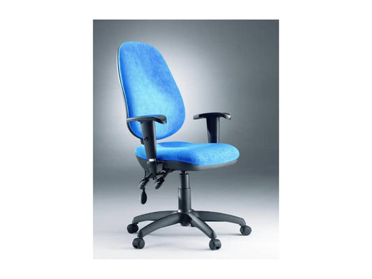 Sedia operativa girevole Unisit Oberon OBOB - rivestimento Eco blu OBOB/EB